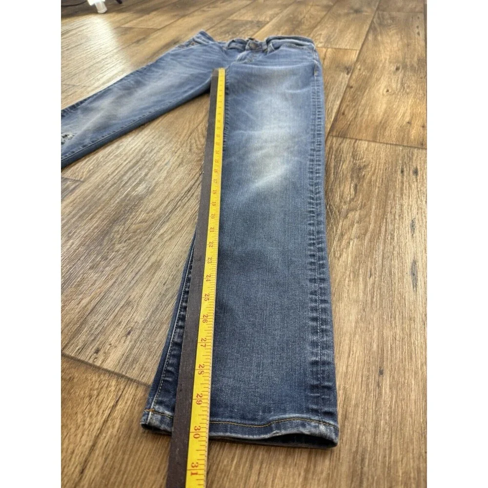 American Eagle Jeans Mens 28x32 Blue Denim  Flex 4 Patch Look Skinny 30"L - Picture 5 of 14